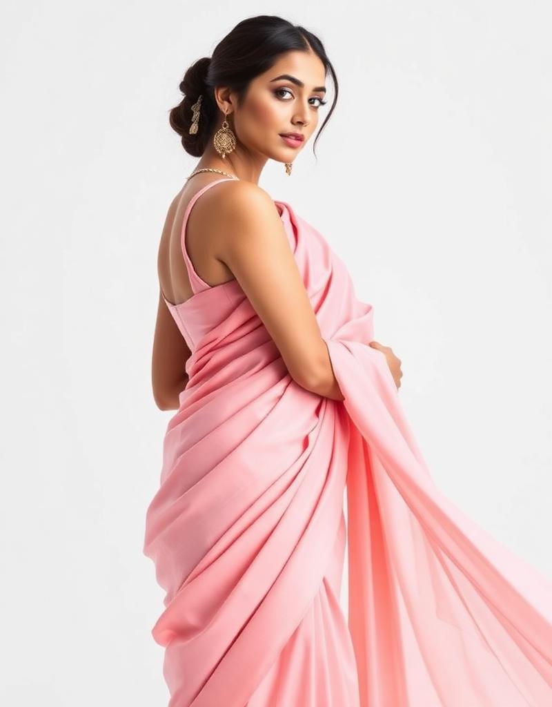 Blush Pre-Draped Saree